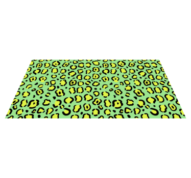 Tapis vinyle animal motif léopard vivant - TenStickers