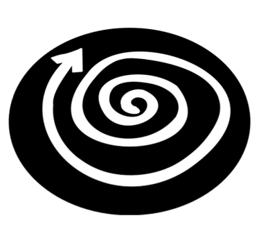 Tapis vinyle pour chambre Tapis en spirale - TenStickers