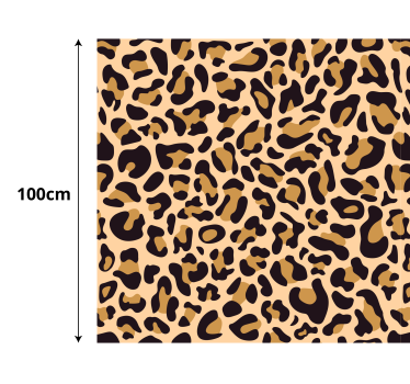 Tapis vinyle animal surface tachetée de léopard - TenStickers