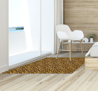 Tapis en autocollant imprimé peau de léopard - TenStickers