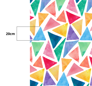 Tapis de vinyle pastel mosaïque triangles - TenStickers