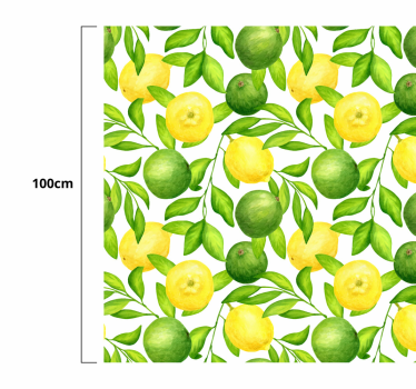 tapis cuisine Citrons et limes - TenStickers