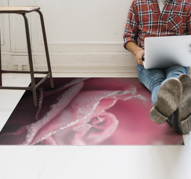 Tapis de salle à manger en vinyle rose - TenStickers