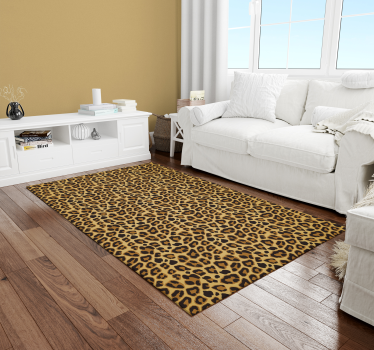 Tapis en autocollant imprimé peau de léopard - TenStickers