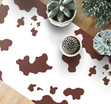Tapis en vinyle imprimé animal en peau de vache - TenStickers