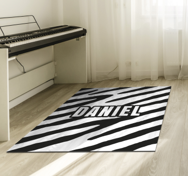 Tapis personnalisé en vinyle zèbre personnalisé - TenStickers
