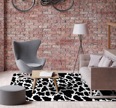 Tapis rectangulaire en autocollant imprimé vache - TenStickers