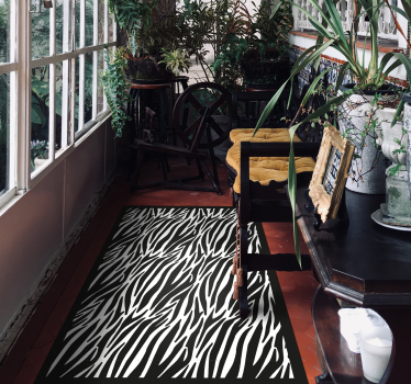 tapis salon Effet zèbre - TenStickers