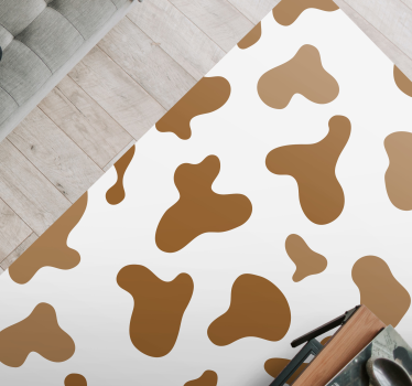 tapis salon Taches brunes de vache - TenStickers