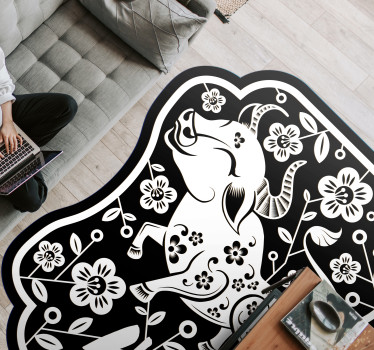 tapis salon Vache classique - TenStickers