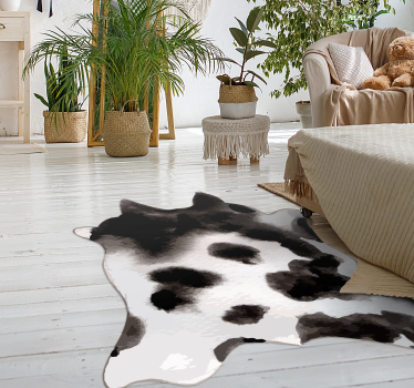 tapis salon Vache de l'ouest - TenStickers