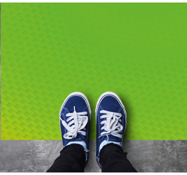 Tapis vinyle avec motif Carbone vert - TenStickers