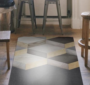 Tapis vinyle bois Texture de trou 3d planche de bois - TenStickers