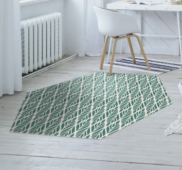 Tapis vinyle chambre adhesif deco floral ethnique - TenStickers