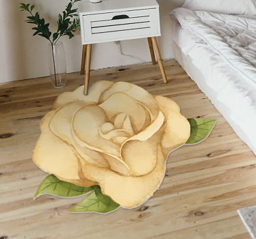 Tapis vinyle chambre rose doré - TenStickers