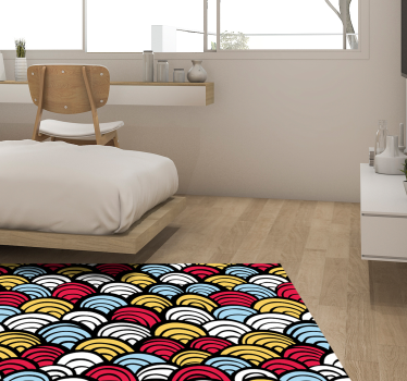 Tapis vinyle pour chambre Des écailles de poisson - TenStickers