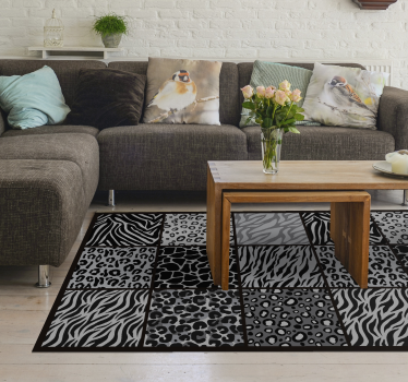 tapis vinyle pour chambre Différentes impressions d'animaux - TenStickers