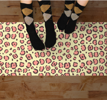 Tapis vinyle animal accents à motifs léopard - TenStickers