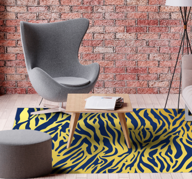 Tapis vinyle animal concept de rayures zébrées - TenStickers