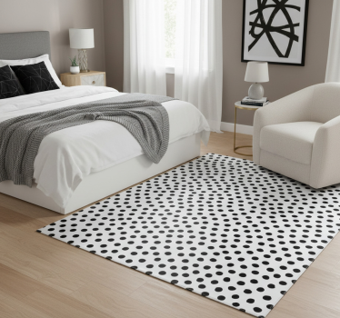 Tapis vinyle animal dalmatiens noir et blanc - TenStickers