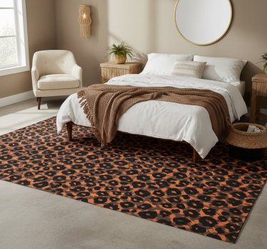 Tapis vinyle animal imitation léopard kalahari - TenStickers