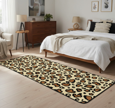 Tapis vinyle animal imprimé léopard classique - TenStickers