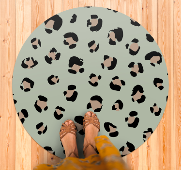 Tapis vinyle animal imprimé léopard esthétique - TenStickers