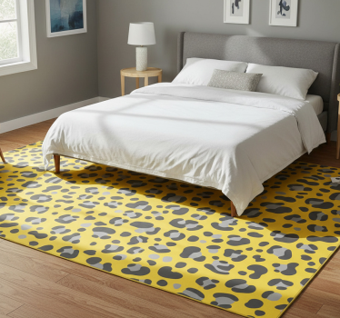 Tapis vinyle animal imprimé léopard pantone - TenStickers