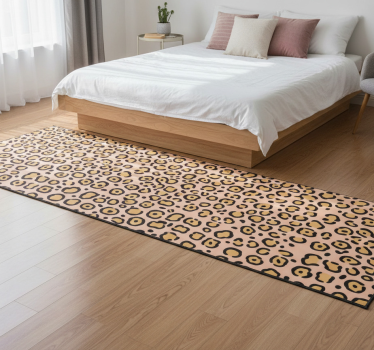 Tapis vinyle animal imprimé léopard pastel - TenStickers