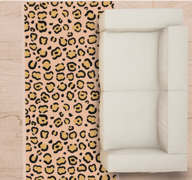 Tapis vinyle animal jeu de motifs léopard - TenStickers