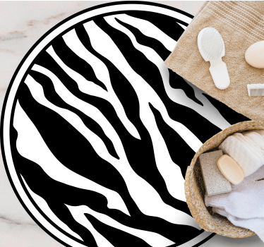 Tapis vinyle animal lignes zébrées chics - TenStickers