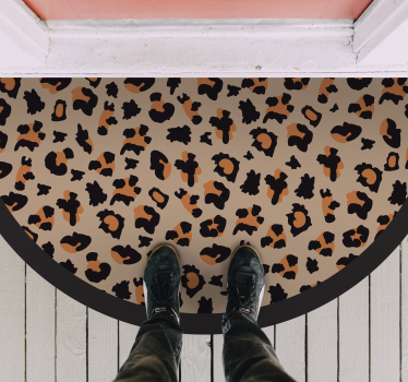 Tapis vinyle animal motif léopard audacieux - TenStickers