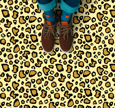 Tapis vinyle animal motif léopard ludique - TenStickers
