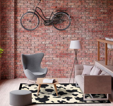 Tapis vinyle animal motif peau de vache - TenStickers
