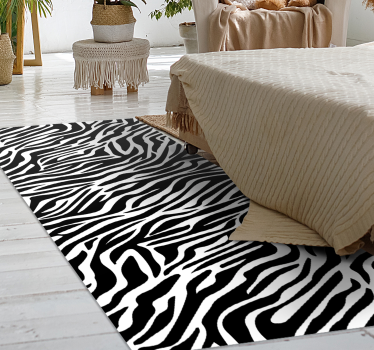 Tapis vinyle animal style à rayures zébrées - TenStickers