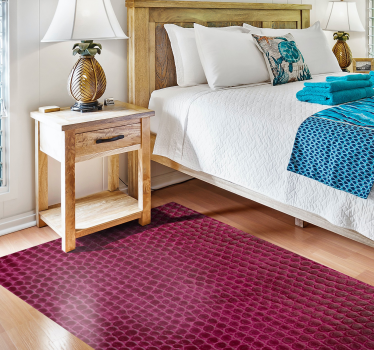 Tapis vinyle animal tissu texturé cramoisi - TenStickers