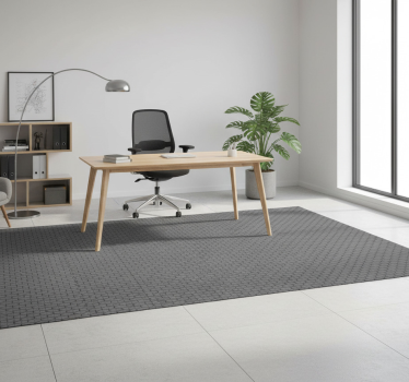 Tapis vinyle bureau cubes gris 3d - TenStickers