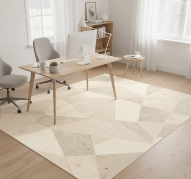 Tapis vinyle bureau triangles dorés 3d - TenStickers
