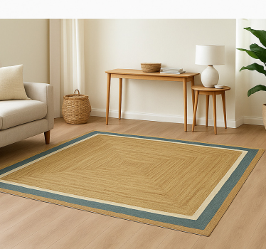 Tapis vinyle carré effet de motif de tunnel - TenStickers