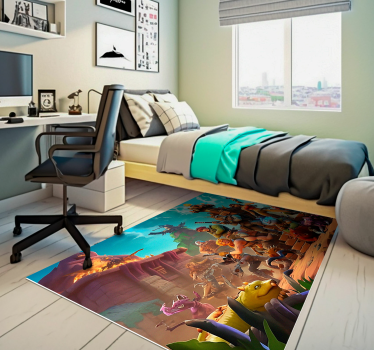 Tapis vinyle chambre personnages jeu vidéo - TenStickers