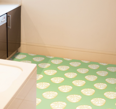 Tapis vinyle cuisine illustration de tranche d'agrumes - TenStickers