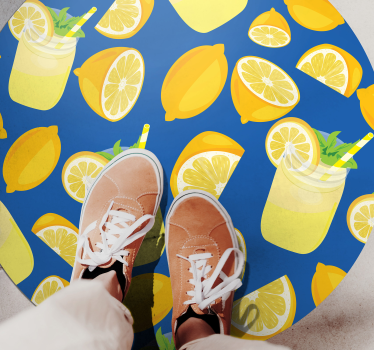 Tapis vinyle cuisine rafraîchissement à la limonade - TenStickers