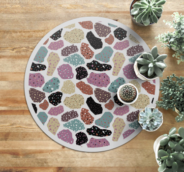 Tapis vinyle animal terrazzo moucheté - TenStickers