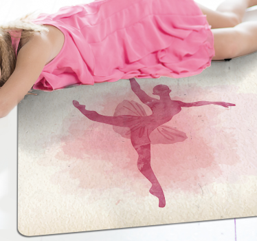 Tapis vinyle danse aquarelle - TenStickers