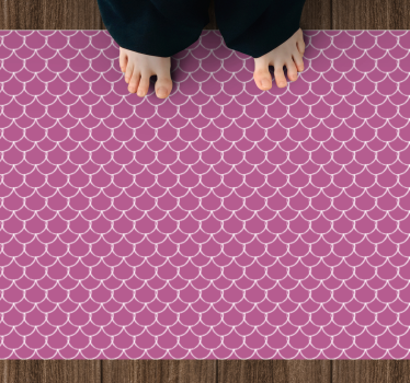 Tapis vinyle animal motifs de coquilles roses - TenStickers