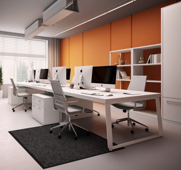 Tapis vinyle bureau effet texturé grise foncé - TenStickers