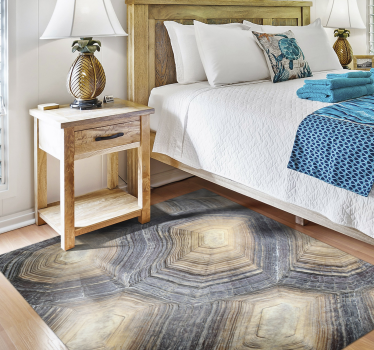 Tapis vinyle pour chambre carapace de tortue - TenStickers