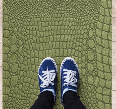 Tapis vinyle animal effet peau de crocodile - TenStickers