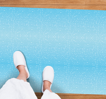 Tapis vinyle bleu superposition de paillettes bleues - TenStickers