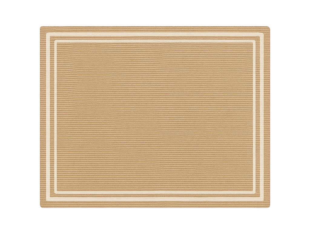 Tapis vinyle extérieur imitation de bordure tissée - TenStickers